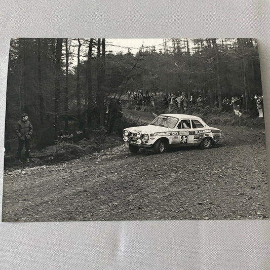Vintage Rally Racing Photo Photograph 1974 Rallye RAC Car 