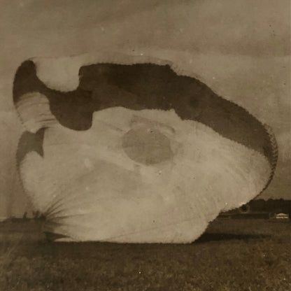 Press Photo Photograph Early Flight Parachute Test Aircraft Wright Field Ohio