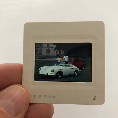 Porsche 356 Cabriolet Convertible and 911 35mm Photo Slide Vintage 1981