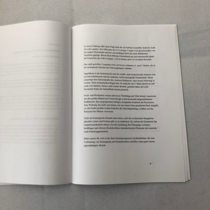 2003 Audi Nuvolari Quattro Concept Car Prototype Press Kit Brochure GERMAN