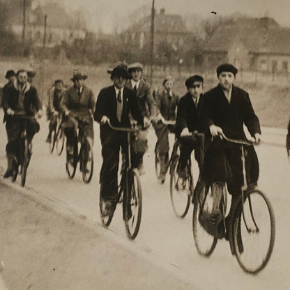 Press Photo Photograph King Christian of Denmark Leads Bicycle Parade 1933