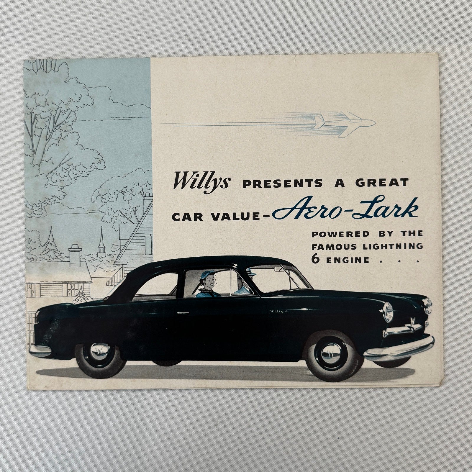 Willys Aero Lark Car Sales Brochure Catalog Vintage Advertising Willys Overland