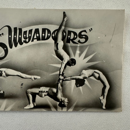 Vintage Circus Strongman Acrobat Performer Photo Photograph 3 Wyadors Bruxelles