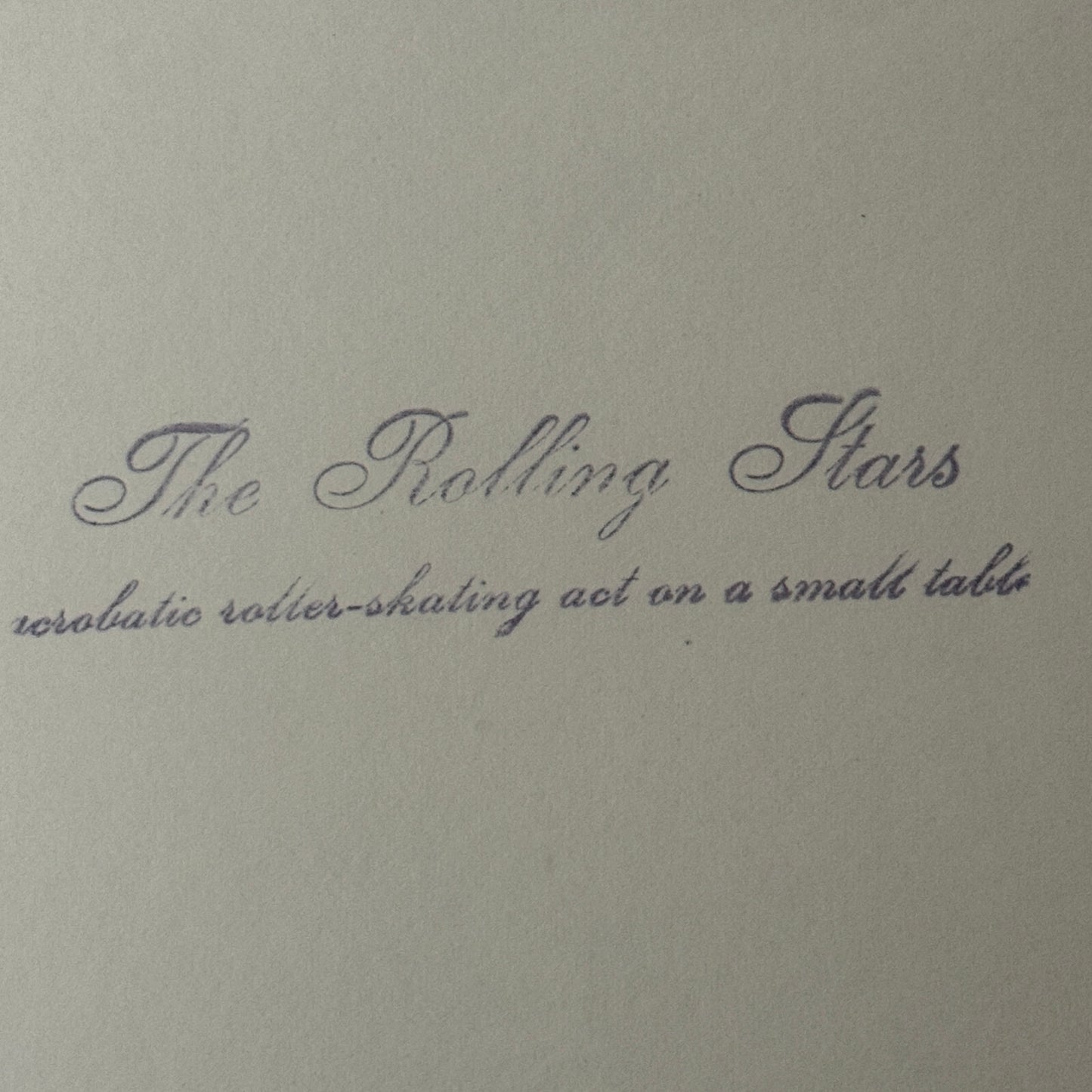 Vintage Rollerskating Roller Skate Circus Performer Photo Photograph