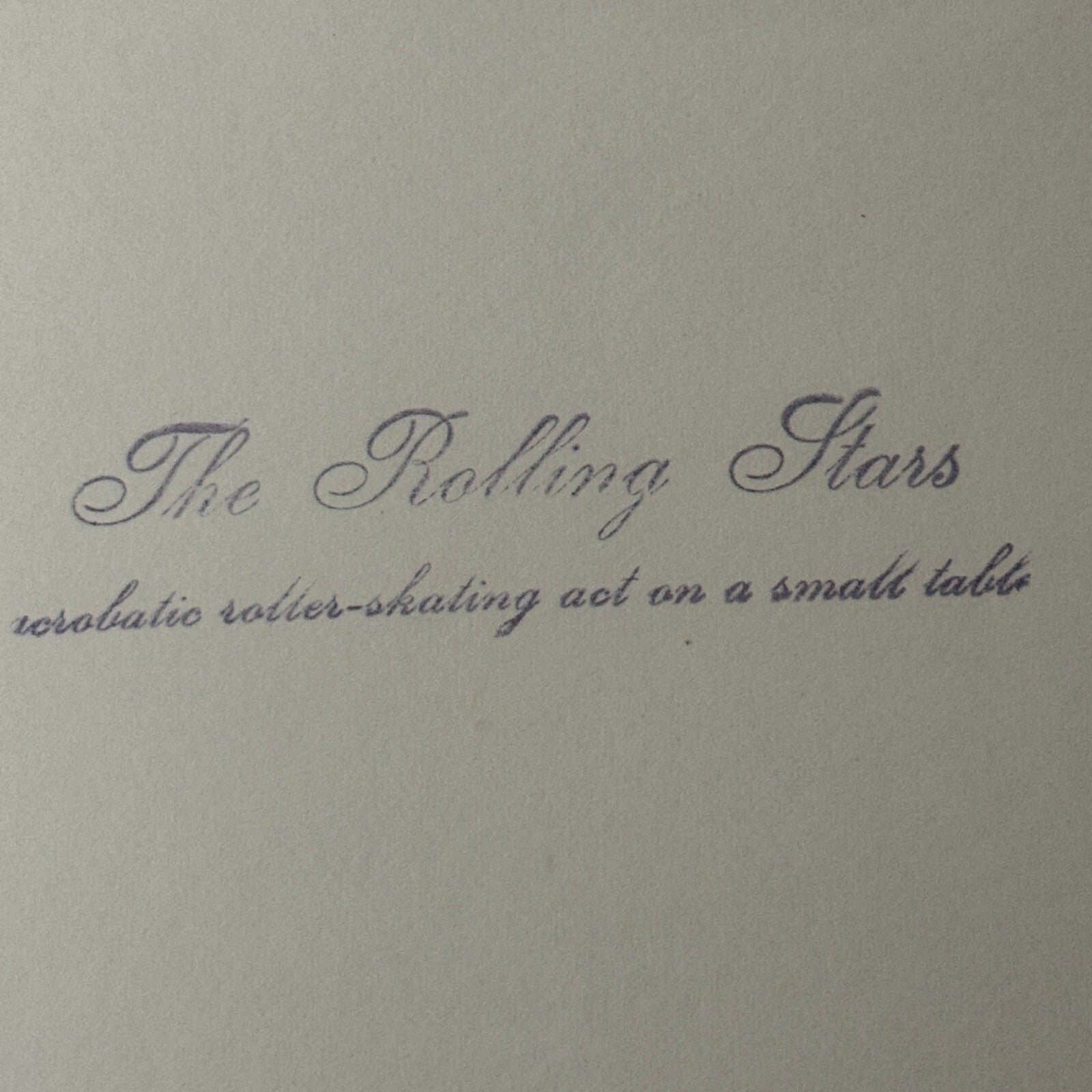 Vintage Rollerskating Roller Skate Circus Performer Photo Photograph