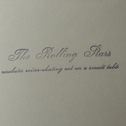 Vintage Rollerskating Roller Skate Circus Performer Photo Photograph