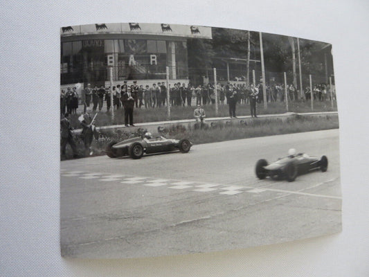 Vintage 1964 Racing Photograph Photo Image Grand Prix Race Cars Motorsport