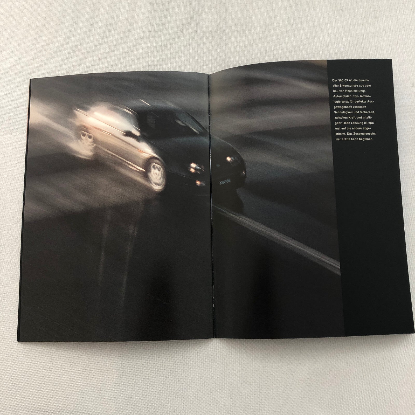 Nissan 300ZX Sports Car Sales Brochure Catalog GERMAN TEXT 300 ZX European