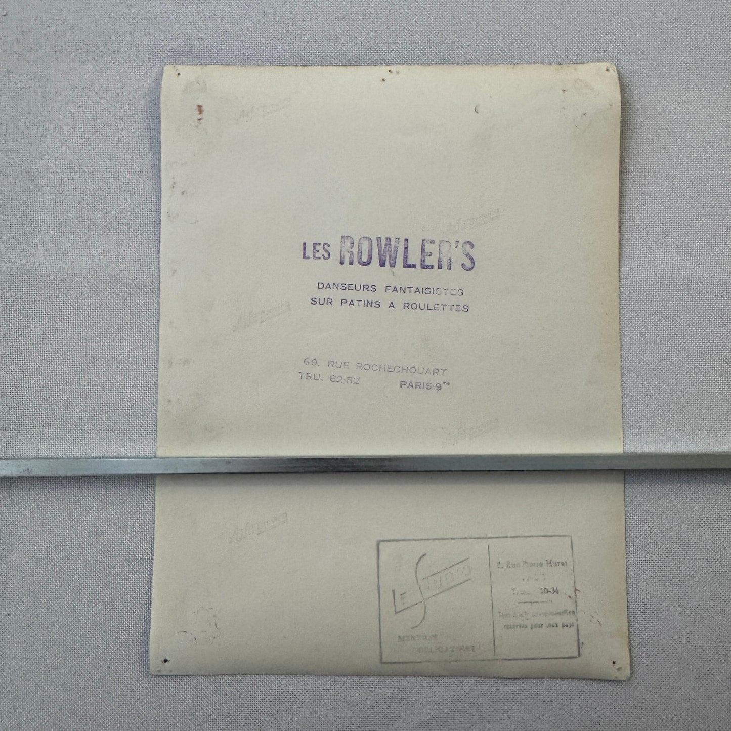 Vintage Circus Photo Les Rowlers Rollerskating Act Performer Photograph