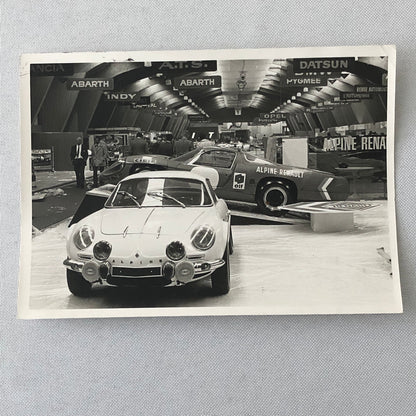 Vintage Renault Alpine Racing Car Photo Photograph Print Auto Show Display 