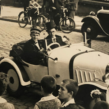 Vintage Parade Car Photo Germany Antique Automobile Photograph Lot of 2