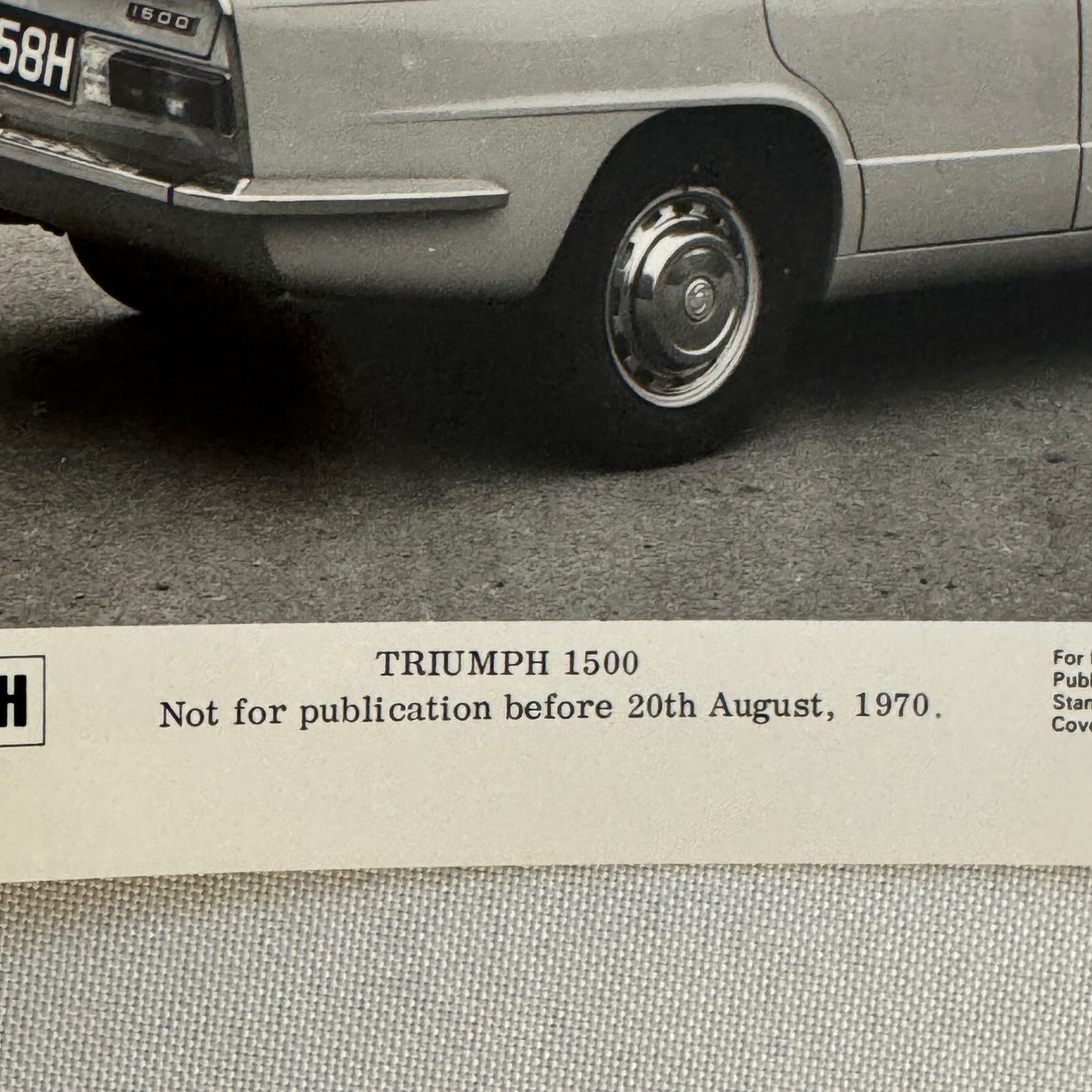 Triumph 1500 Car Factory Press Photo Photograph Print 1971