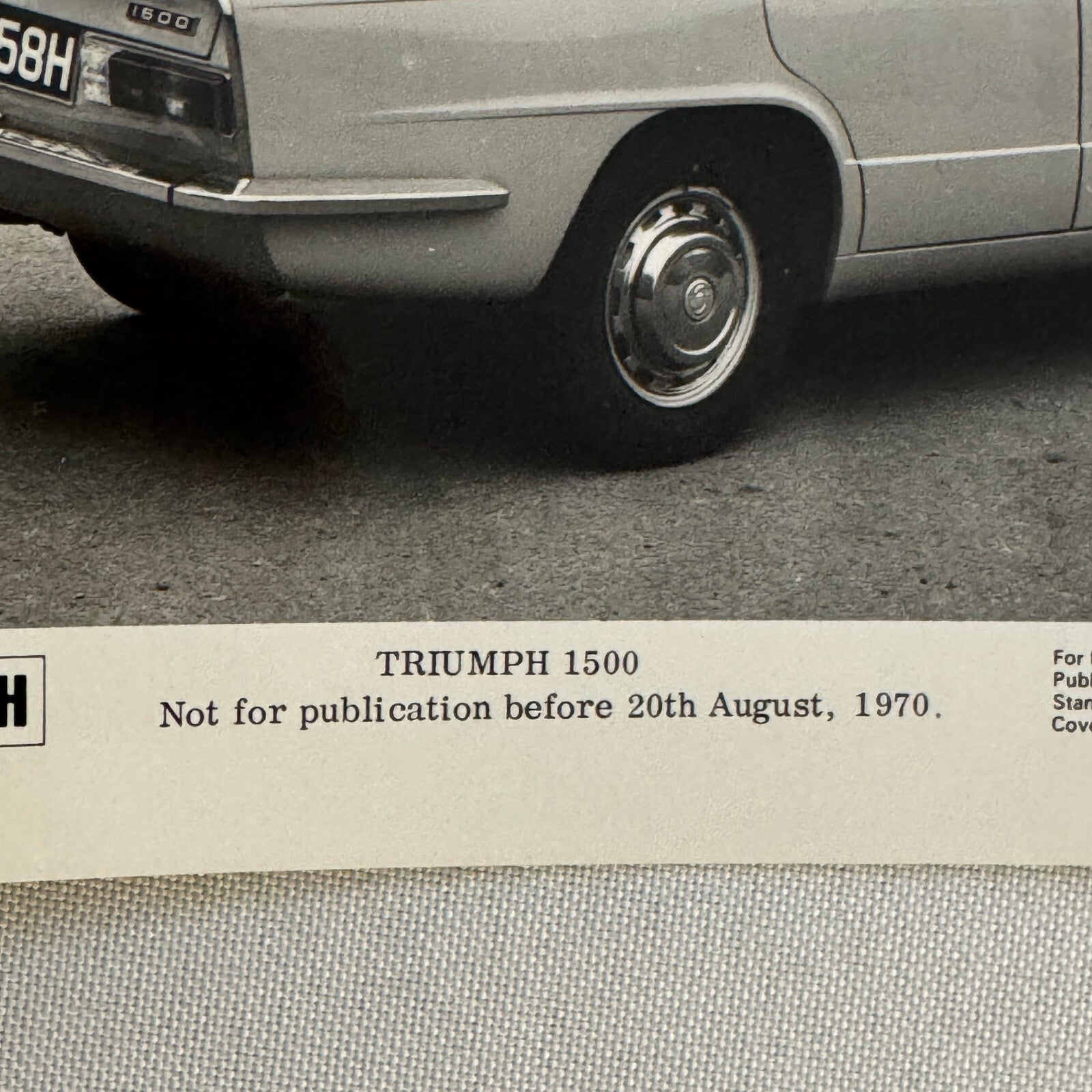 Triumph 1500 Car Factory Press Photo Photograph Print 1971