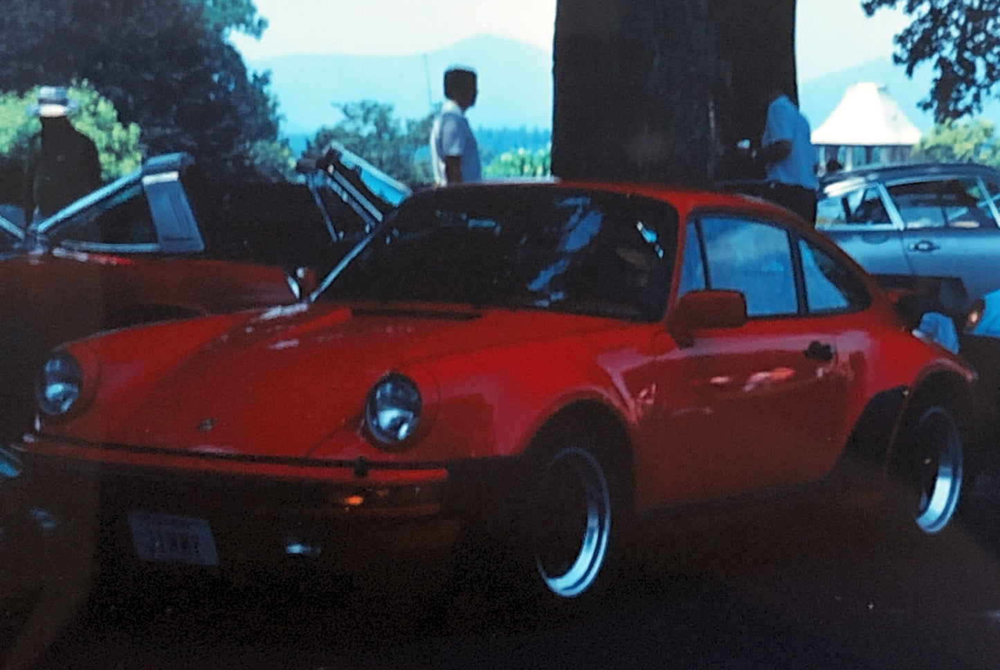 Porsche 911 Car 35mm Photo Slide Vintage 1981
