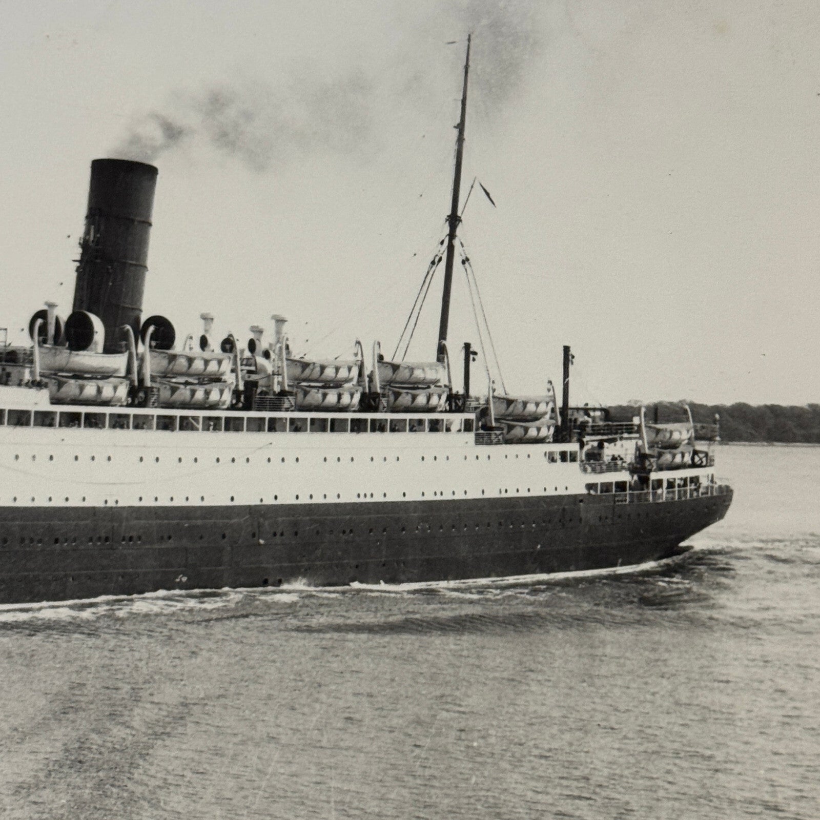 Cunard White Star Line SS RMS Alaunia Ship Boat Press Photo Photograph 1925
