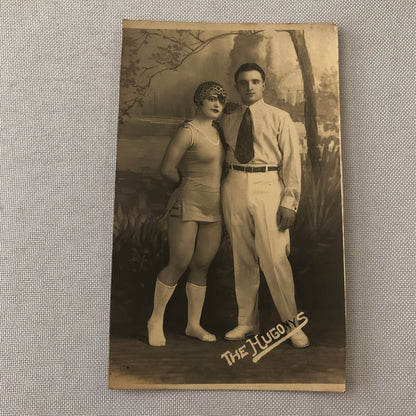 Circus Performer Photo Postcard Real Photo Postcard RPPC The Hugonys