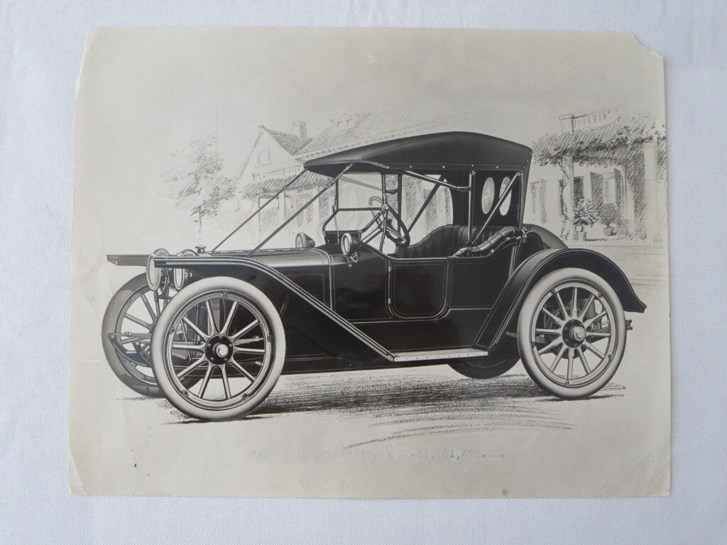 1912 American Underslung Scout Type 22-A 22A Illustrated Photo - Press Image ? 