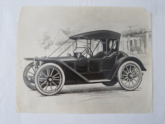 1912 American Underslung Scout Type 22-A 22A Illustrated Photo - Press Image ? 