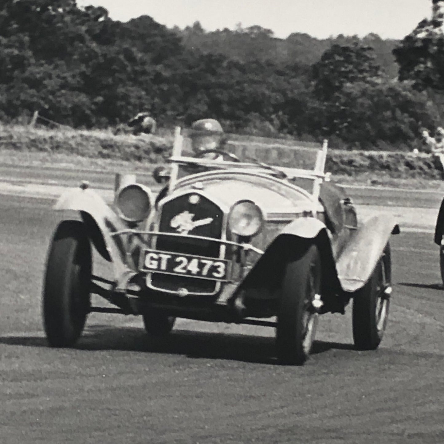 Vintage Car Racing Photo Photograph Print Alfa Romeo Targa 1750 Targa Florio + 