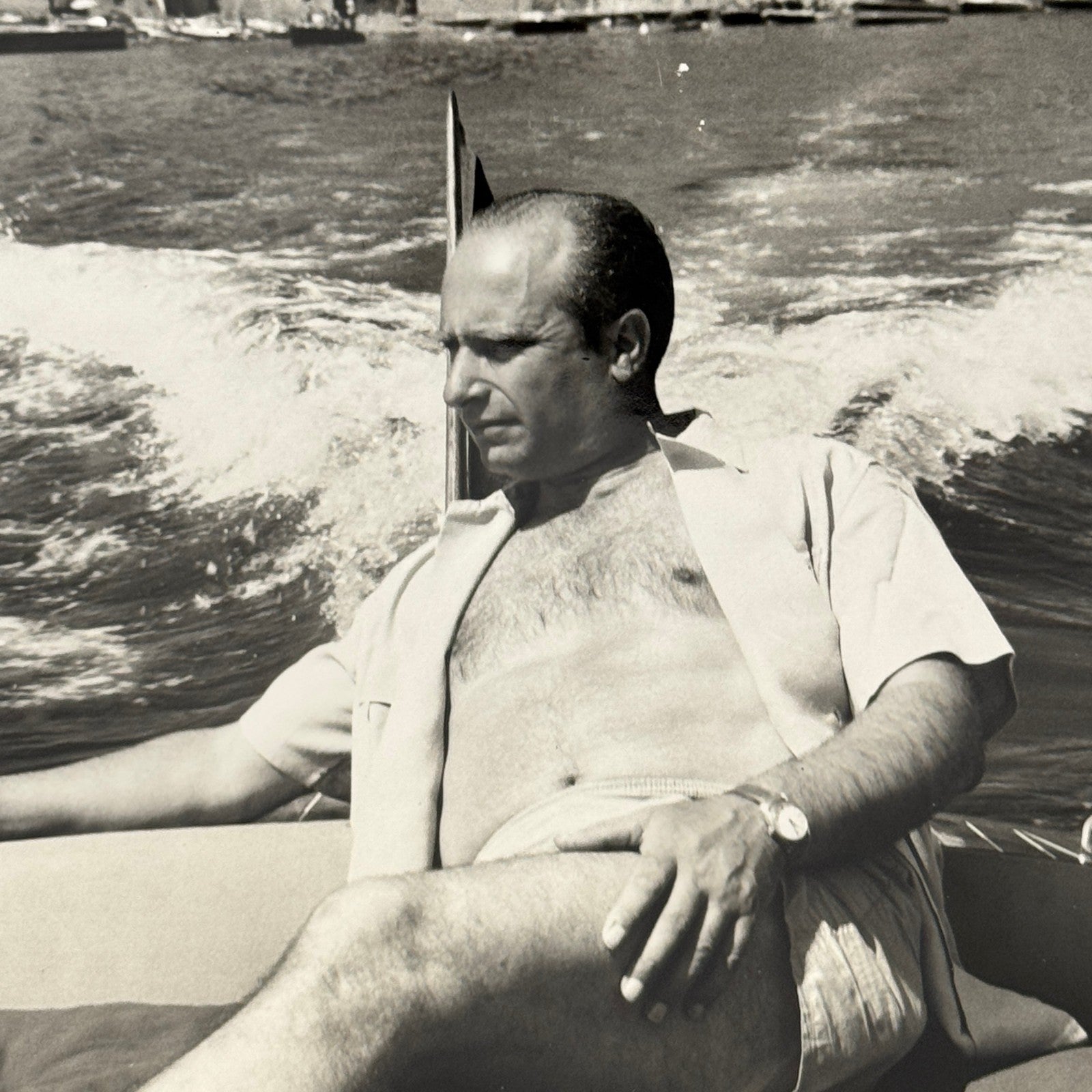 Juan Manuel Fangio Retirement Vacation Holiday Italian Press Photo F1 Racing