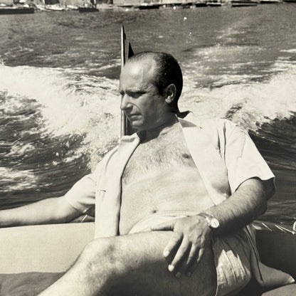 Juan Manuel Fangio Retirement Vacation Holiday Italian Press Photo F1 Racing