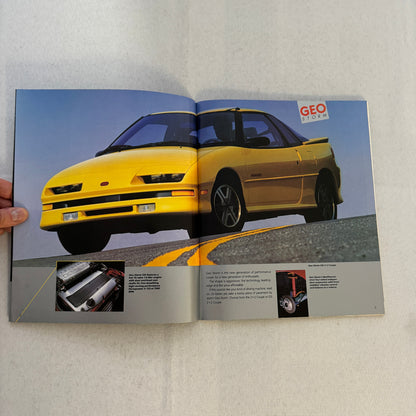 1990 Geo Car Sales Brochure Catalog Geo Metro Prizm Storm Tracker