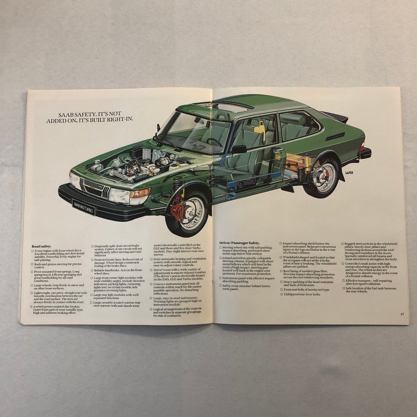 1979 Saab 900 Car Automobile Sales Brochure Catalog 900 GLi EMS GLE Turbo