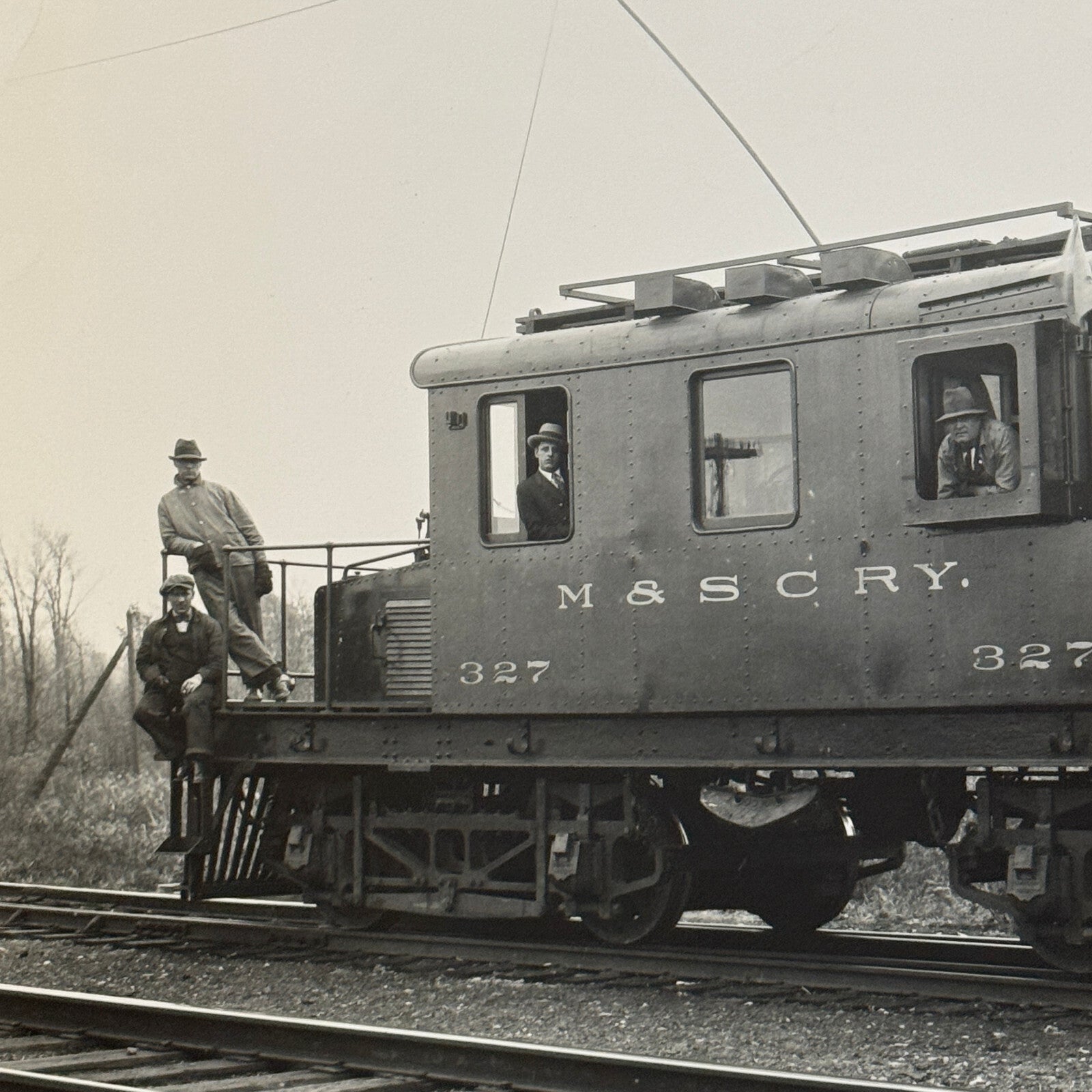 Montreal and Southern Counties Railway Train M&SCRY Vintage Photo Photograph