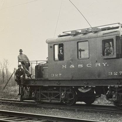 Montreal and Southern Counties Railway Train M&SCRY Vintage Photo Photograph
