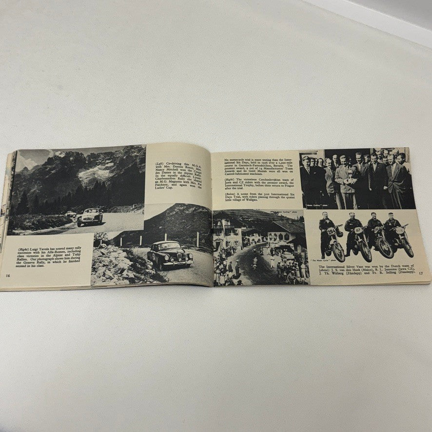 1956 Castrol Racing Achievements Brochure Grand Prix Motorcycle Aston Martin +