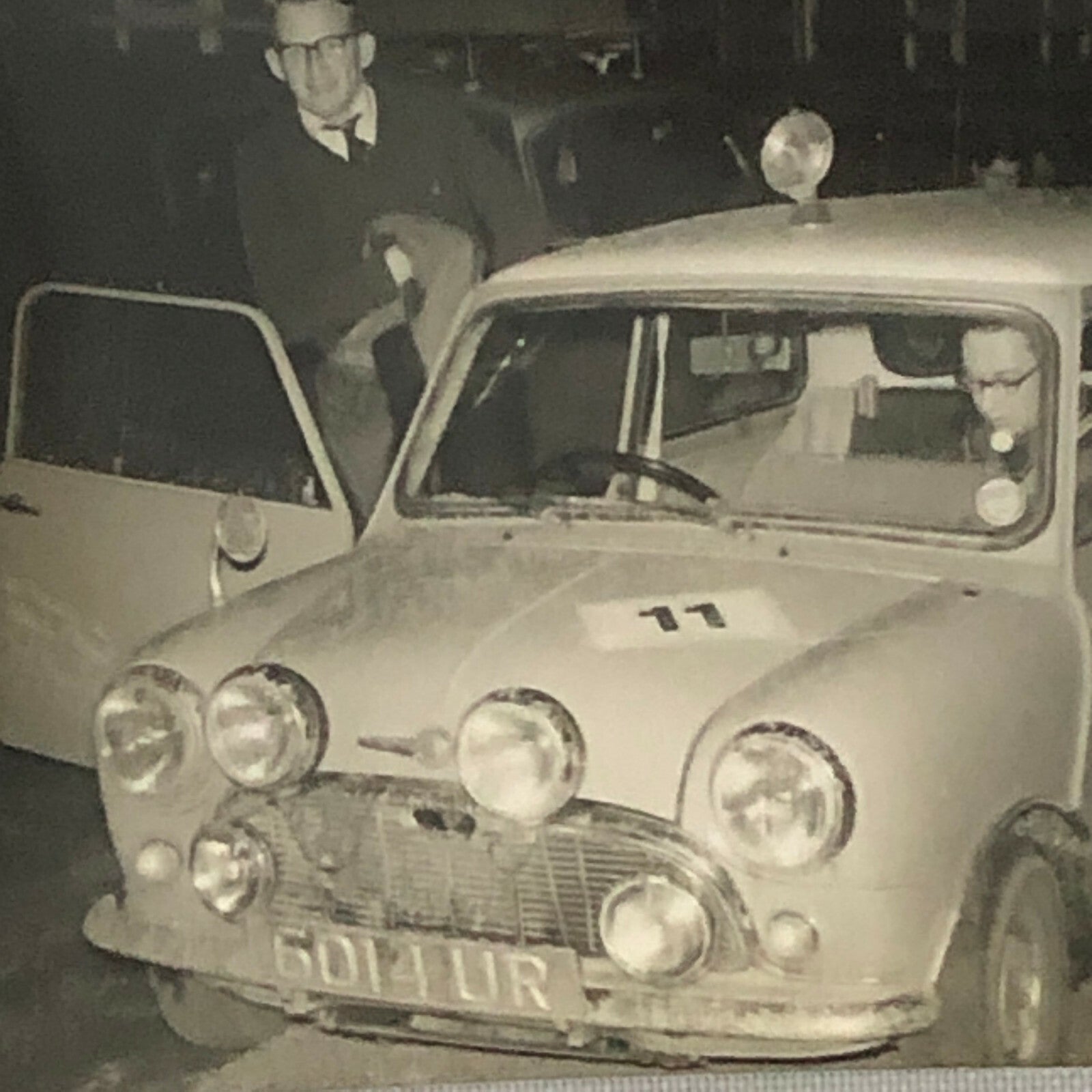 Vintage MINI Racing Car Photo Photograph Print - Rally Rallye Car ? 