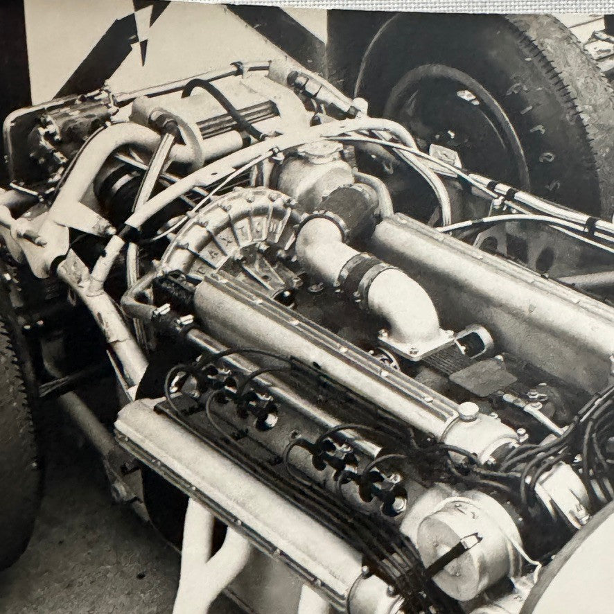 Vintage Car Racing Engine Motor Photo Photograph Print