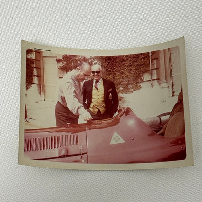 Juan Manuel Fangio Vintage Racing Driver Photo Photograph Alfa Romeo Car Lot 2x