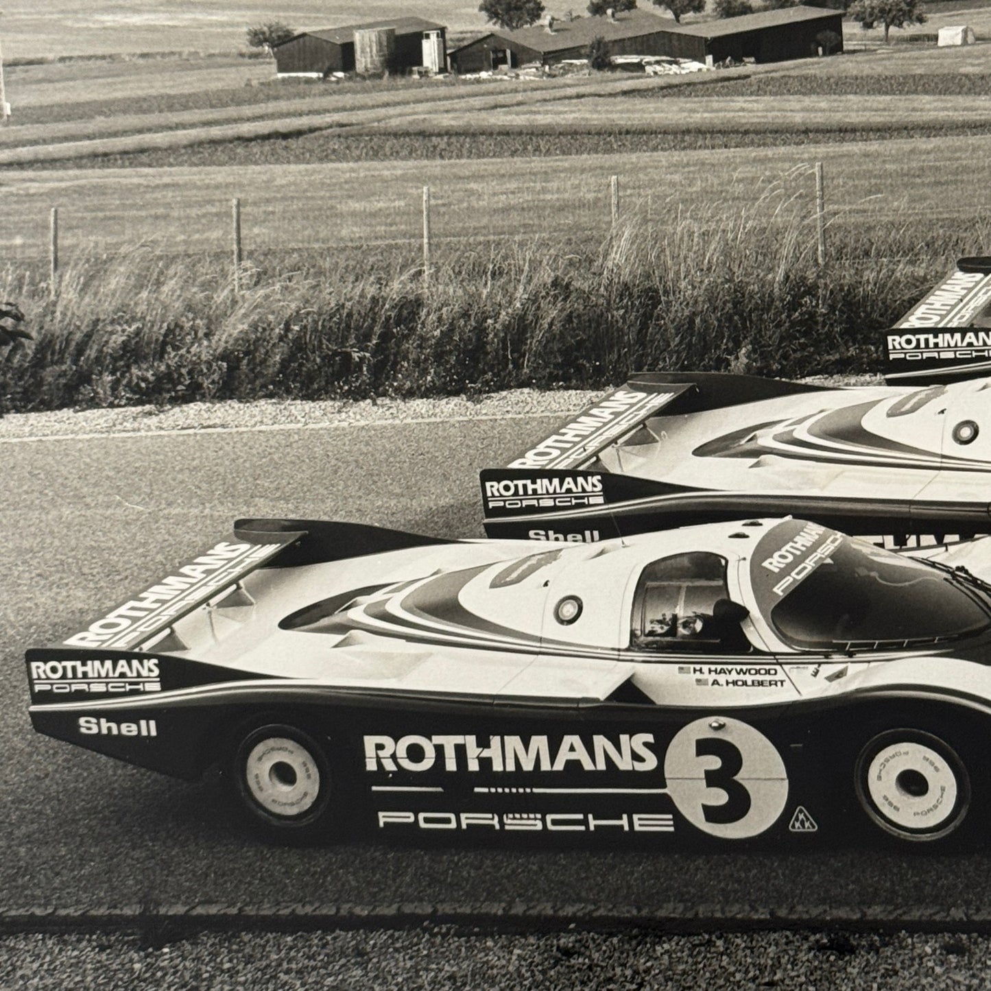 Porsche Rothmans Racing Race Car Photo Photograph Print Vintage Porsche 956 962