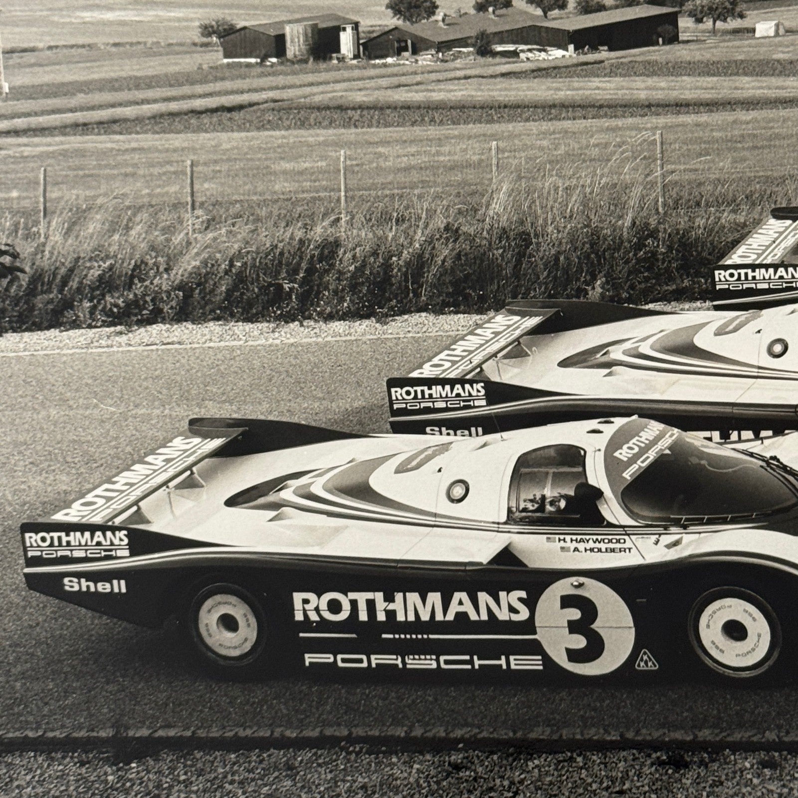 Porsche Rothmans Racing Race Car Photo Photograph Print Vintage Porsche 956 962