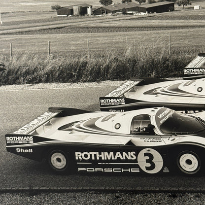 Porsche Rothmans Racing Race Car Photo Photograph Print Vintage Porsche 956 962