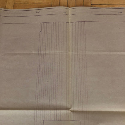 Vintage Porsche Reutter & Co Coachbuilder Factory Part Blueprint Document German