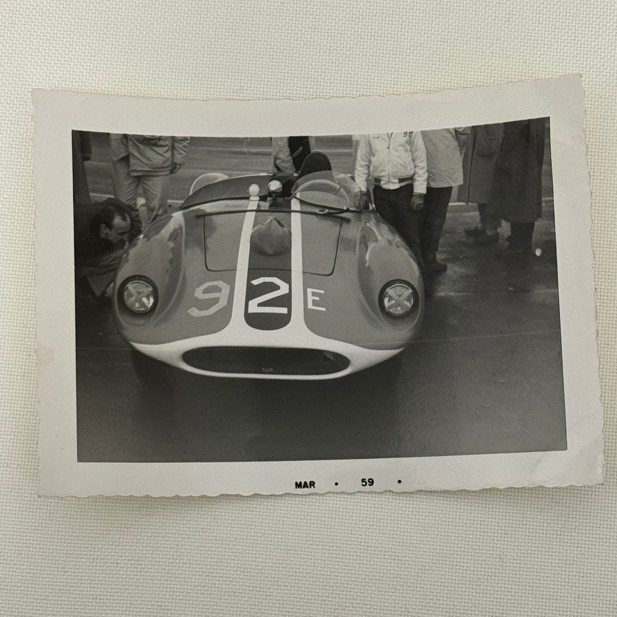 Vintage Racing Photo Devin Car Photograph Snapshot Motorsport Print 1959
