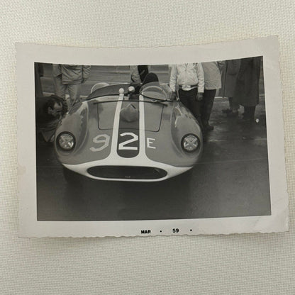 Vintage Racing Photo Devin Car Photograph Snapshot Motorsport Print 1959