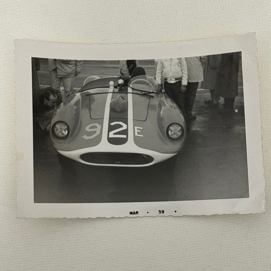 Vintage Racing Photo Devin Car Photograph Snapshot Motorsport Print 1959