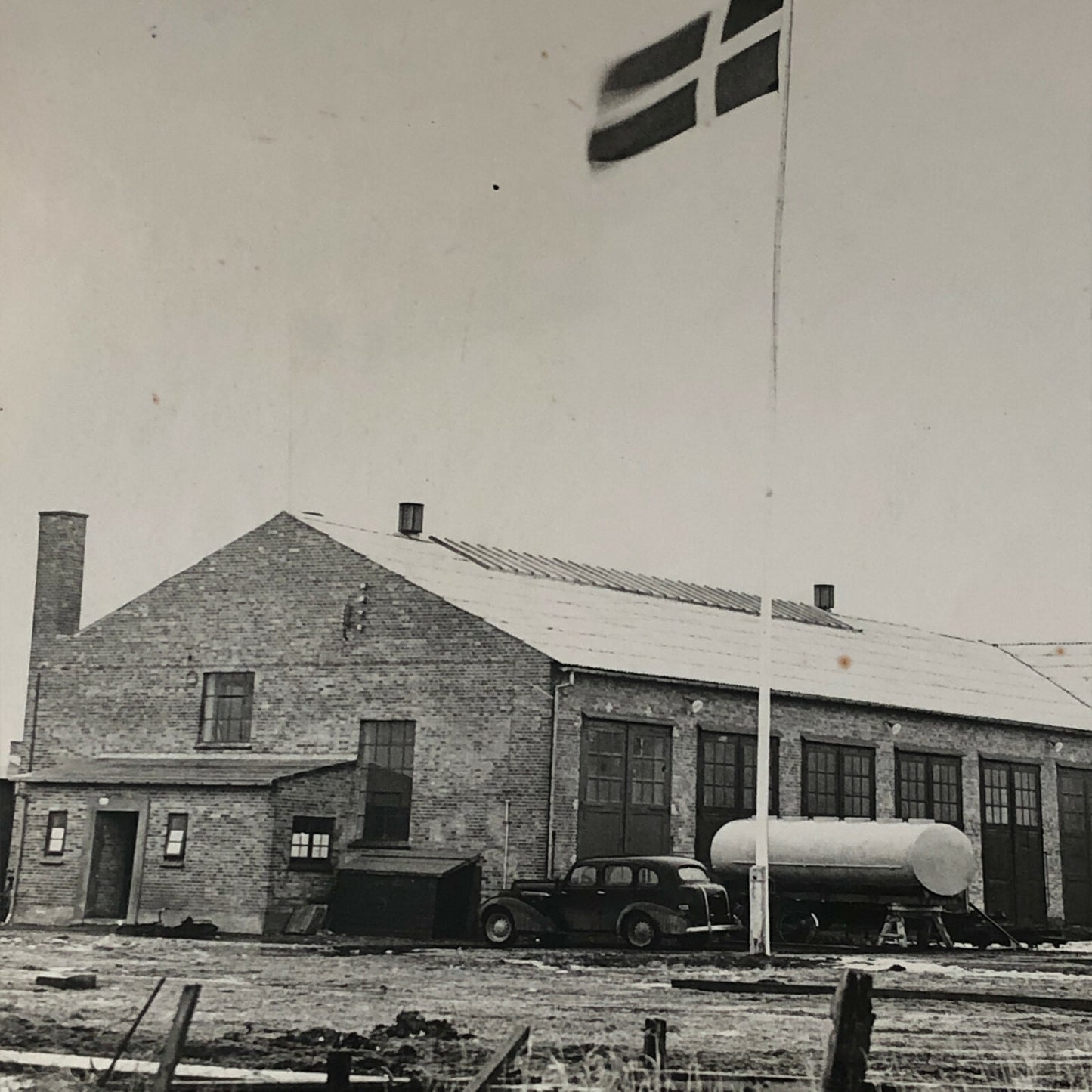 Antique Vintage Factory Company Photo Photograph ERGO Trailer Denmark ? Cars +