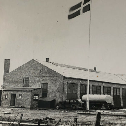 Antique Vintage Factory Company Photo Photograph ERGO Trailer Denmark ? Cars +