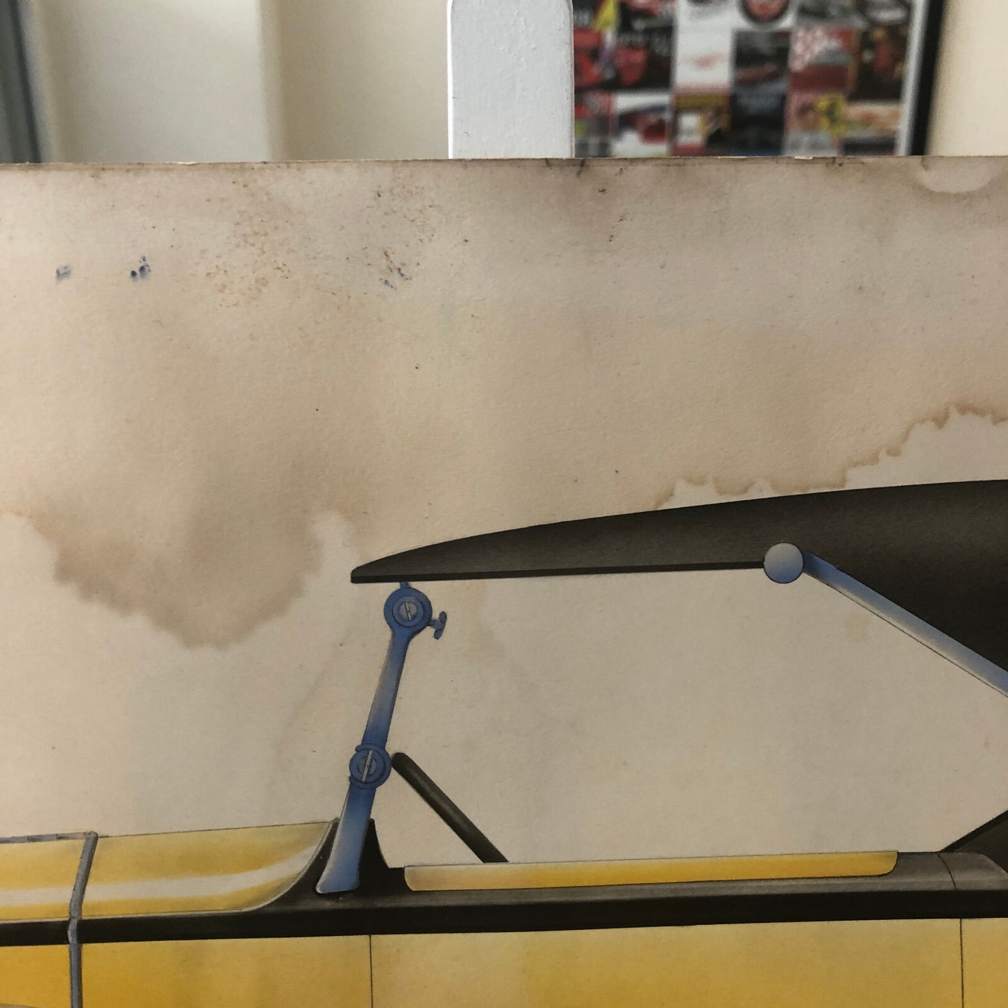 Antique Automobile Car Illustration Art Signed and Dated 1929