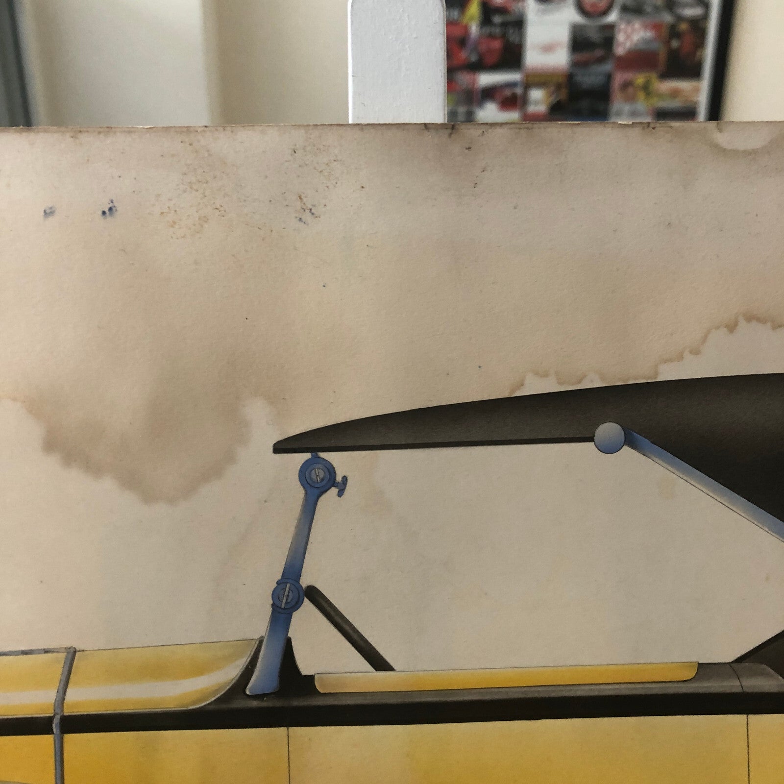 Antique Automobile Car Illustration Art Signed and Dated 1929