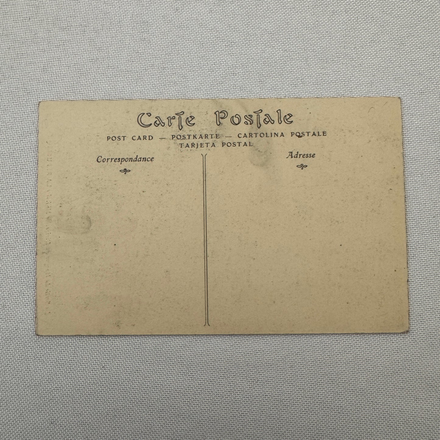 Vintage Zeppelin Airship Dirigible Postcard Post Card French Republique Military