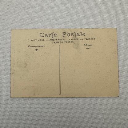 Vintage Zeppelin Airship Dirigible Postcard Post Card French Republique Military