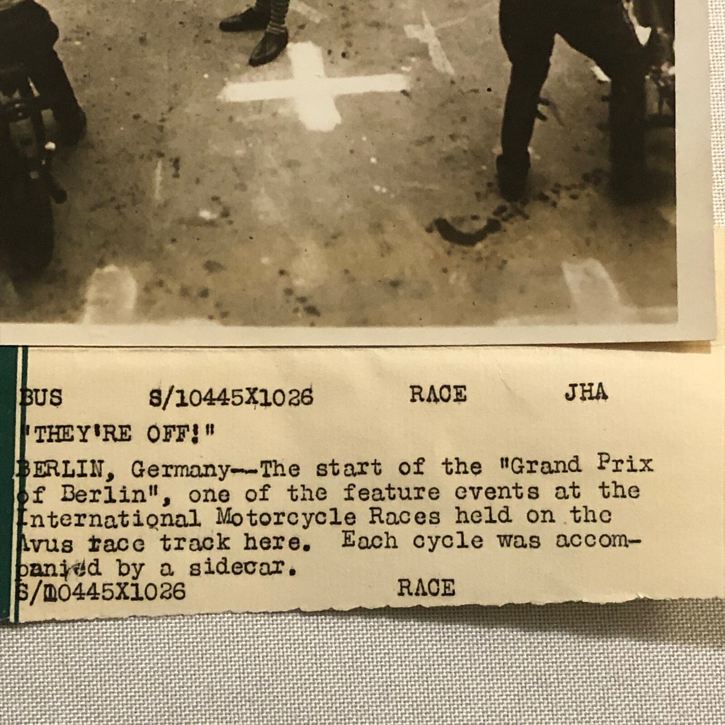 Press Photo Photograph Motorcycle Racing German Grand Prix of Berlin Bike
