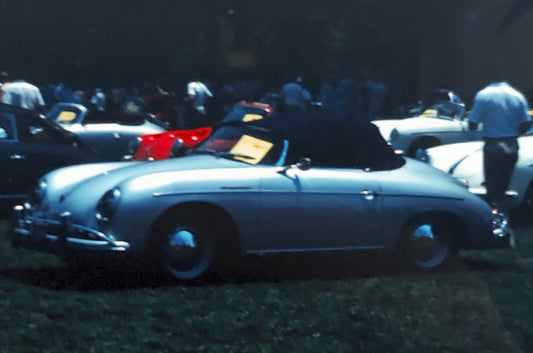 Porsche 356 Cabriolet Convertible Car Show 35mm Photo Slide Vintage 1981