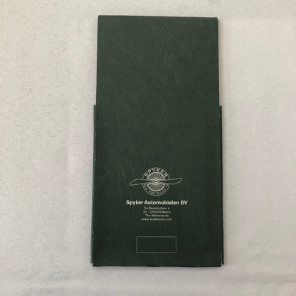 Spyker C8 Spyder Car Sales Brochure Catalog