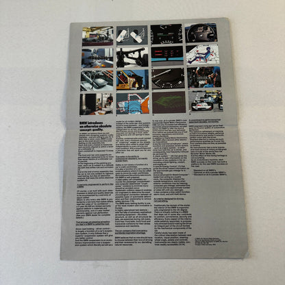 1983 BMW Sales Brochure Catalog 318i 528e 533i 633 CSi 733i 633CSi